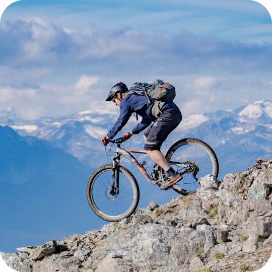 man with a bike